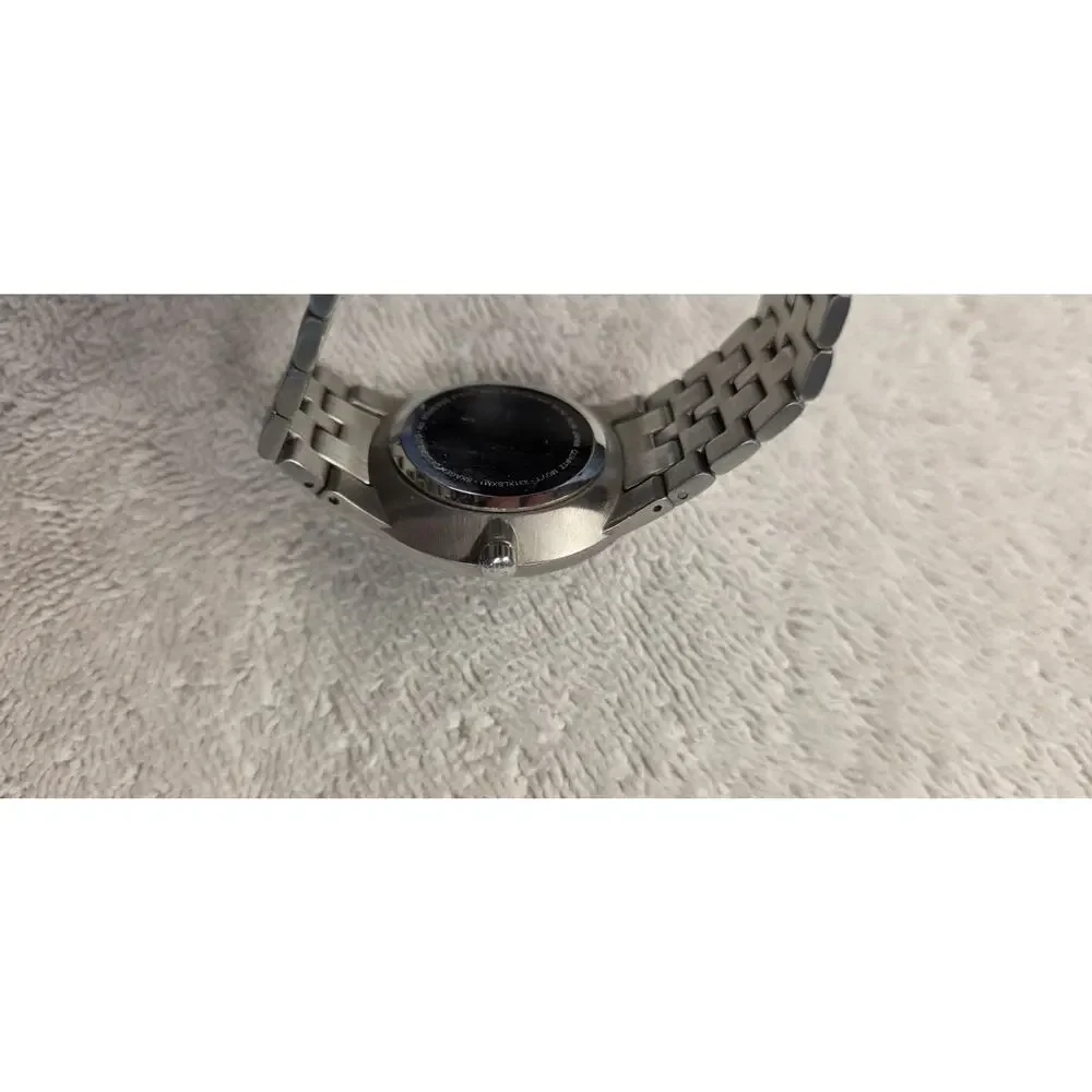 Skagen Denmark Quartz Analog Watch Gray Dial Silver SS Bracelet Date 37mm 30m